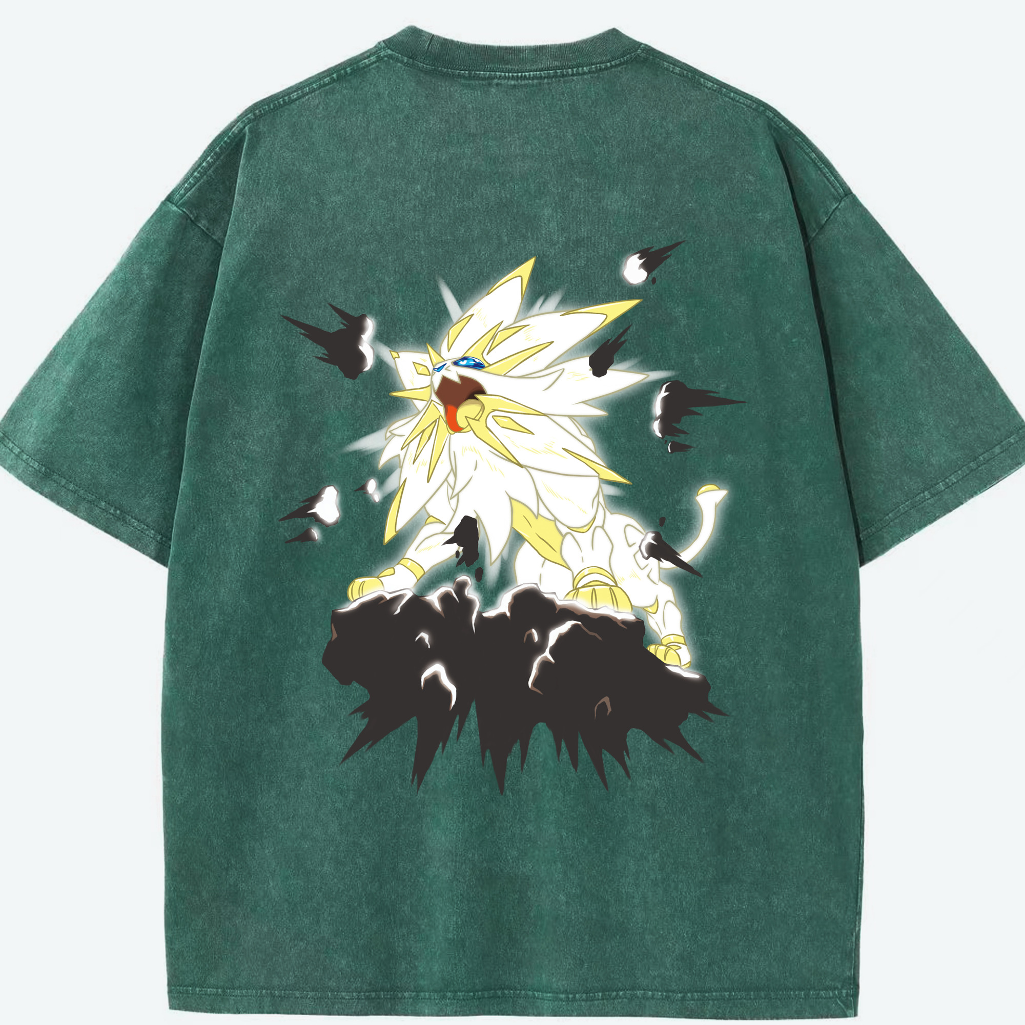 （画像用） ポケットモンスター Pokémon 綿100% ヴィンテージ風 半袖Tシャツ（背面プリント）